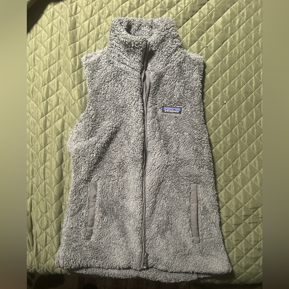 Gray Patagonia Fleece Vest